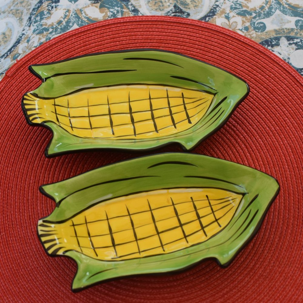 CLAY ART Corn on Cob Dishes